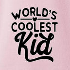 World's Coolest Kid Funny Cute Humor Infant Premium Jersey Baby Bib - Image 2