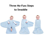 HALO 100% Cotton Sleepsack Swaddle, 3-Way Adjustable Wearable Blanket, TOG 1.5 - Image 8