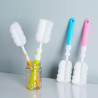 Bottle Brush 8PCS Sponge Cup Brush Set Cup Scrubber Brush Portable Long Handle - Image 9