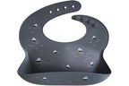 mushie Silicone Baby Bib | Adjustable Fit Waterproof Bibs - Image 4