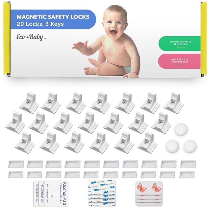 Eco-Baby Magnetic Cabinet Locks by Eco-Baby