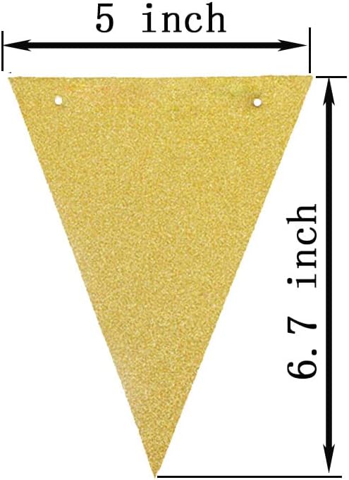 Gold Pennant Banner - Image 3