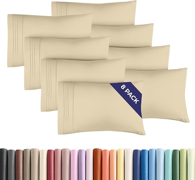 Queen Pillow Cases Set of 8 by CGKUnlimited