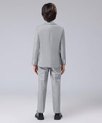 Boys' Formal Suit Set Adjustable Waist Suits - Image 7