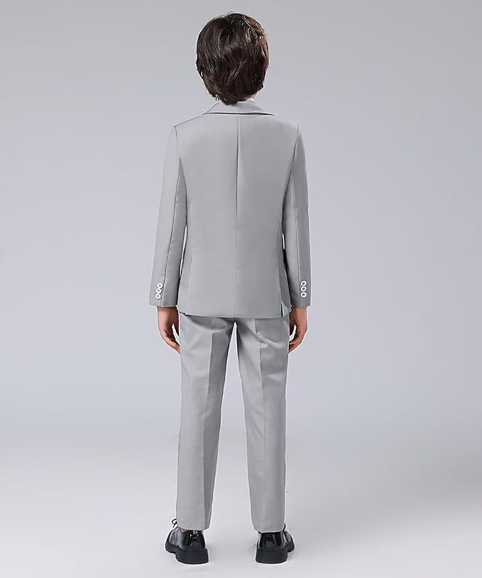 Boys' Formal Suit Set Adjustable Waist Suits - Image 7