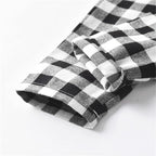 Schbbbta Kids Pajamas Set, Plaid Button Down Pjs - Image 7