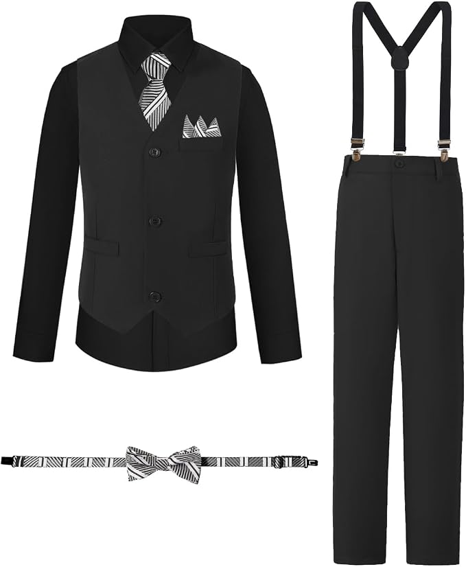 Boys Suits Formal Dress Vest and Pants Set by Unknown