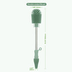 haakaa Cleaning Brush Silicone Bottle Brush Double-Ended Soft Silicone Bristles - Image 8