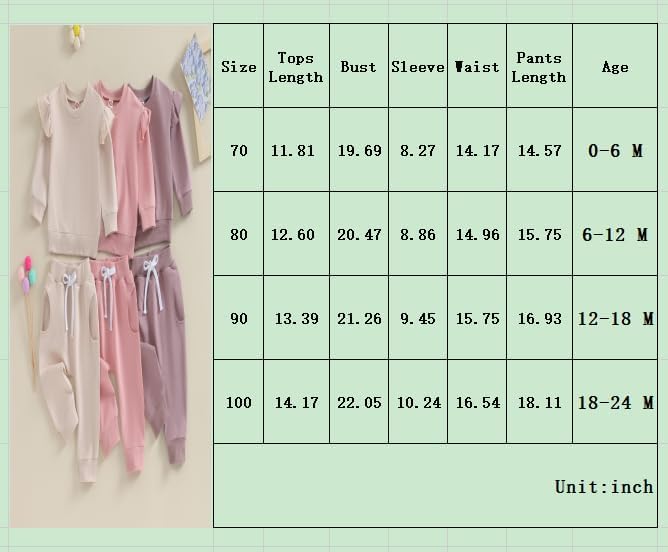 Hnyenmcko Newborn Baby Girl Clothes Waffle Long Sleeve Floral Sweatshirt Shirt - Image 7