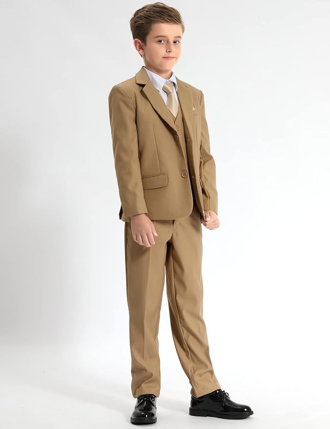 A&J DESIGN Boys 7-Piece Formal Suit Ring Bearer Outfit - Image 2