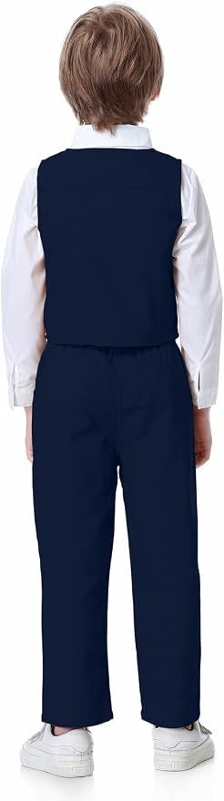 ARTMINE Toddler Boy Clothes Suit Gentleman Wedding Outfits, Formal Dress - Image 5