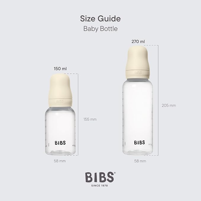 BIBS Baby Bottle 5 oz / 150 ml Natural Rubber Latex Nipple - Image 3