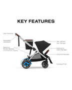 Cybex e-Gazelle S Electronic Assist Stroller – Gazelle S Single-to-Double - Image 5