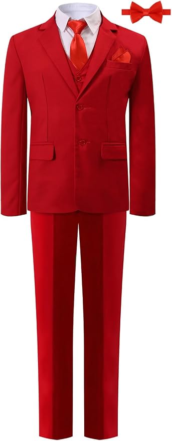 A&J DESIGN Boys 7-Piece Formal Suit Ring Bearer Outfit by AJDESIGN