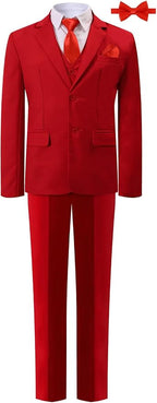 A&J DESIGN Boys 7-Piece Formal Suit Ring Bearer Outfit by AJDESIGN