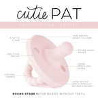Ryan & Rose Cutie PAT All-in-One Pacifier and Teether Massaging Teething Ring - Image 2