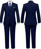 Boys' Formal Suit Set Adjustable Waist Suits - Image 4