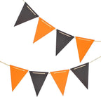 Orange and Black Pennant Banner by CC+wonderland+zone