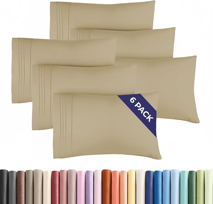 Standard Pillow Cases Set of 6 by CGKUnlimited