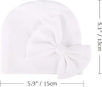 BQUBO Newborn Baby Hats Mittens Set Hospital Hat Beanie Infant Bow Hats Baby - Image 7