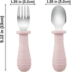 PandaEar 6 Pack Toddler Plates and Utensils Set, 2 Pack Silicone Baby Plates - Image 6