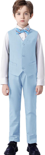 Boys' Suits Formal Slim Fit Tuxedo Boys Vest and Pants Set - Image 2