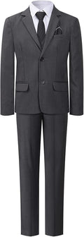 A&J DESIGN Boys 7-Piece Formal Suit Ring Bearer Outfit by AJDESIGN
