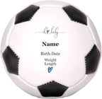 Personalized Baby Birth Announcement Soccer Ball Keepsake - Image 3