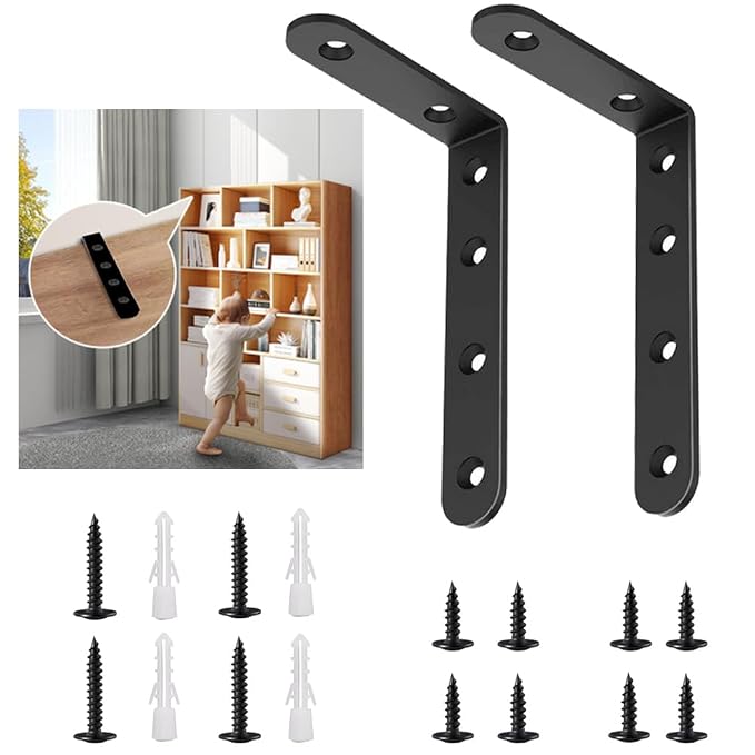 Anti Tip Furniture Anchors for Baby Pet Proofing, Furniture Wall Anchor by PTKSZGT