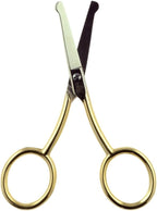 CS06 Professional Hypoallergenic Gold Plated Rounded Safety Tip Scissors by CamilaSolingen