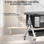 Baby Bassinet, 3 in 1 Baby Bassinets Bedside Sleeper - Image 4