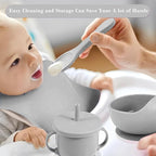 Silicone Baby Feeding Set, Miicasa Baby Led Weaning Supplies Kit - Image 6