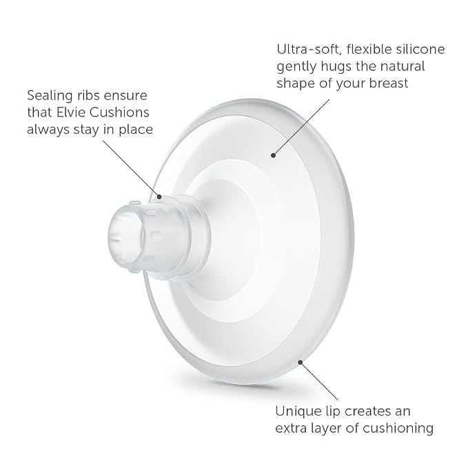 Elvie Nipple Cushions 17mm | Soft-Silicone Nipple Cushions to Enhance fit - Image 3