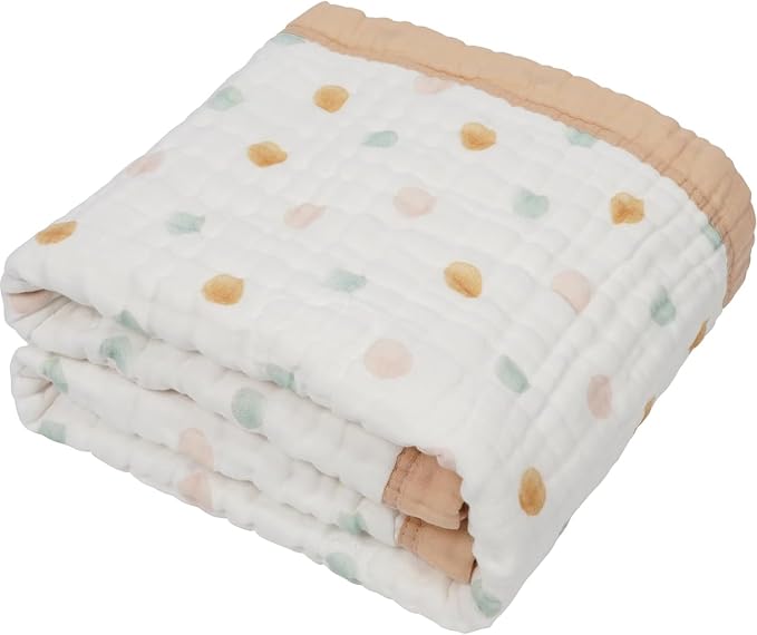 Organic Cotton Muslin Baby Blanket by Natchiketa