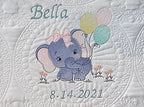 Personalized Baby Blanket Baby Quilt Monogrammed Blankets - Image 2