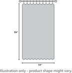 Tollpiz Linen Curtains Bedroom Rod Pocket Semi Sheer Curtain Burlap Light - Image 10