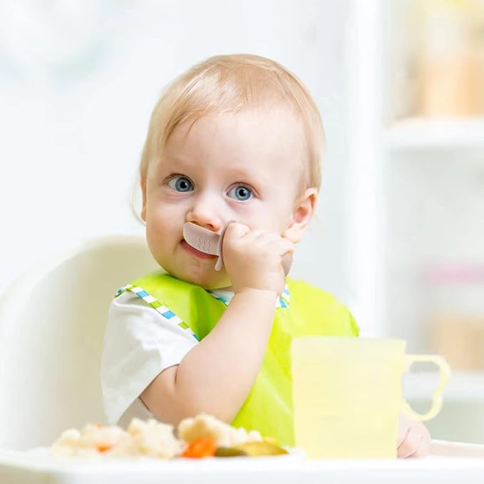 PandaEar Silicone Baby Led Weaning Spoon Fork| First Training Self Feeding - Image 6