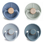 FRIGG Natural Rubber Baby Pacifier 4-Pack Skyline Serenity | Made in Denmark | - Image 2