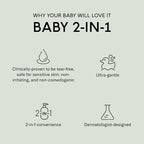 SEEN Baby 2-in-1 Shampoo & Body Wash – Fragrance-Free, Tear-Free & - Image 2