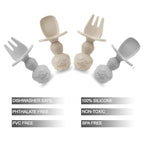 PandaEar Silicone Baby Led Weaning Spoon Fork| First Training Self Feeding - Image 5