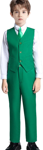 Boys' Suits Formal Slim Fit Tuxedo Boys Vest and Pants Set - Image 2