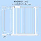 Fairy Baby 4.72in Extensions for Walk Through Baby Gate Auto Close White Child - Image 3
