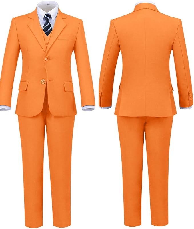 Boys' Formal Suit Set Adjustable Waist Suits - Image 4