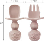 PandaEar Silicone Baby Feeding Set, 2 Pack - Image 5