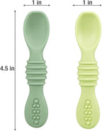 PandaEar 6 Pack Silicone Baby Spoons - Image 3