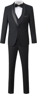 Boys Suit for Toddler Tuxedo Kids Formal Suits Set 5 Pieces Wedding Outfit by SHINFAN