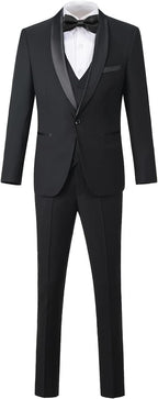 Boys Suit for Toddler Tuxedo Kids Formal Suits Set 5 Pieces Wedding Outfit by SHINFAN