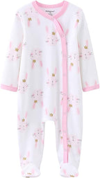 Kiddiezoom Baby Footed Cotton One-Piece Romper Jumpsuit Pajamas - Image 4