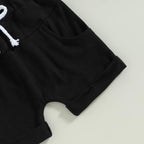 Rtnnsbbfcm Newborn Baby Boy Summer Clothes Short Sleeve Color Block Front - Image 6