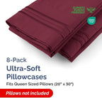 Queen Pillow Cases Set of 8 - Image 2